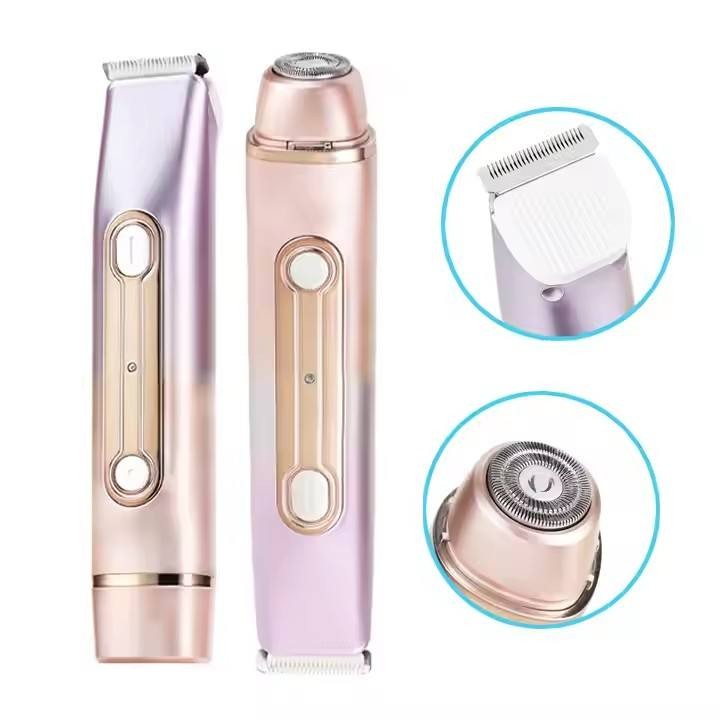 2025 Hot Selling Beauty Epilator Product Dual Head Electric Razor Hair Shaver Easily Remove Leg Hair Trimmer at Home Use