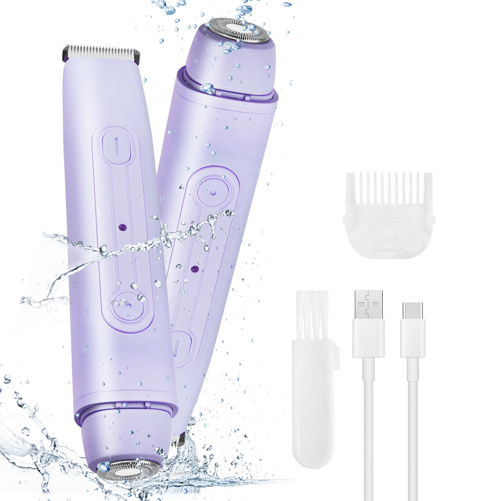 2025 Hot Selling Beauty Epilator Product Dual Head Electric Razor Hair Shaver Easily Remove Leg Hair Trimmer at Home Use