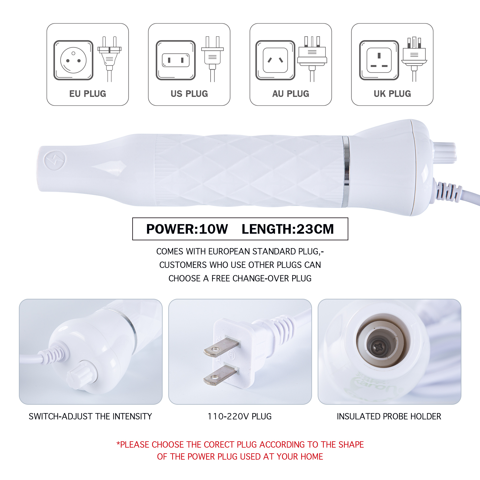 high frequency therapy wand