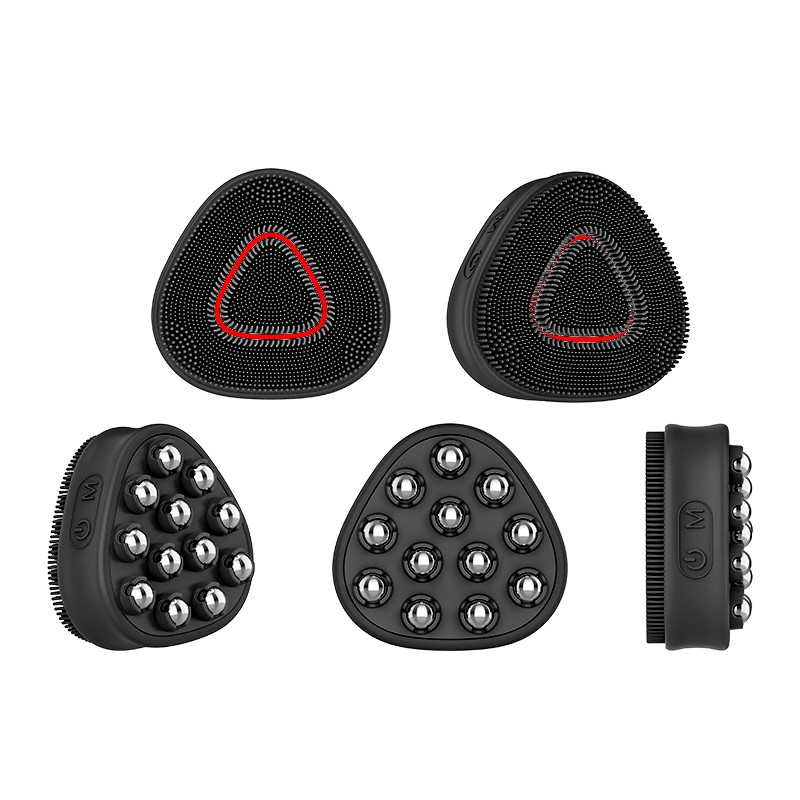 Mini Portable Cleansing Device Facial Cleansing Massage Brush Blackhead Removal Device ABS Material Facial Exfoliators