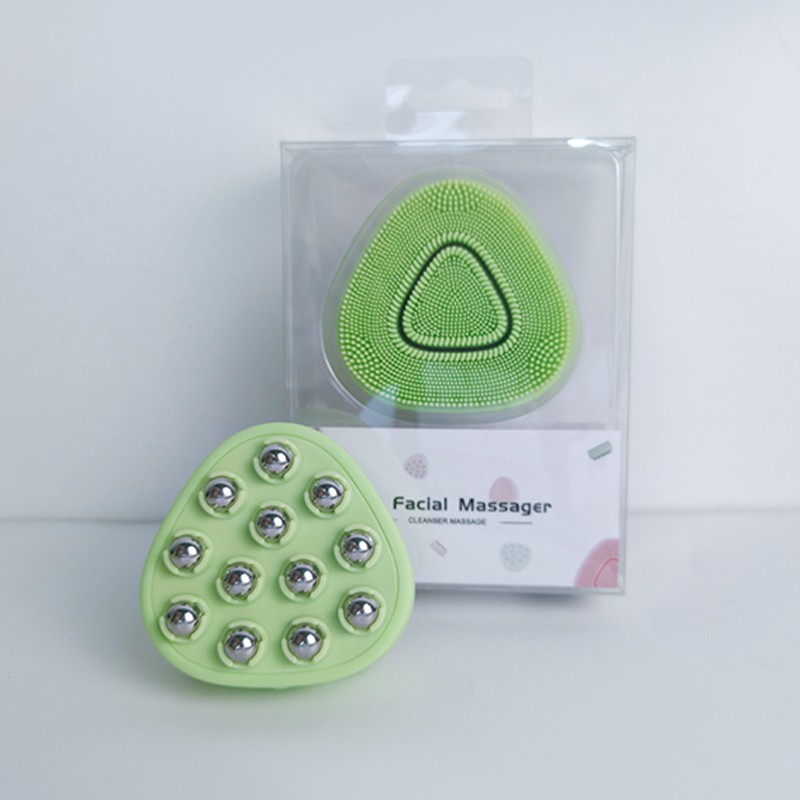 Mini Portable Cleansing Device Facial Cleansing Massage Brush Blackhead Removal Device ABS Material Facial Exfoliators