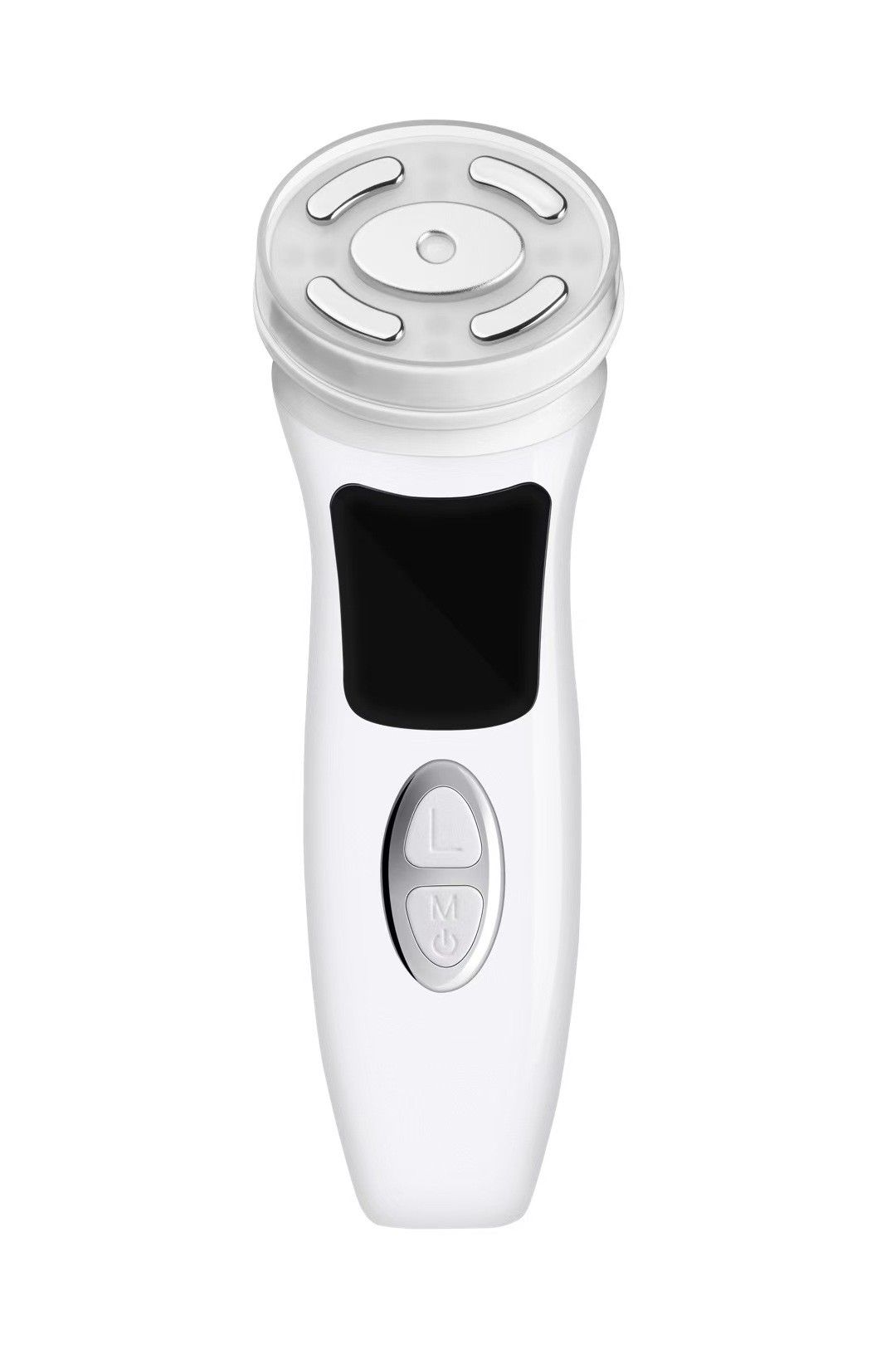 Portable Electric Hifu Ultrasonic 3MHz Facial Skin Scrubber Handheld Nose Face Care Beauty Tool Deep Cleansing Stainless Steel Device