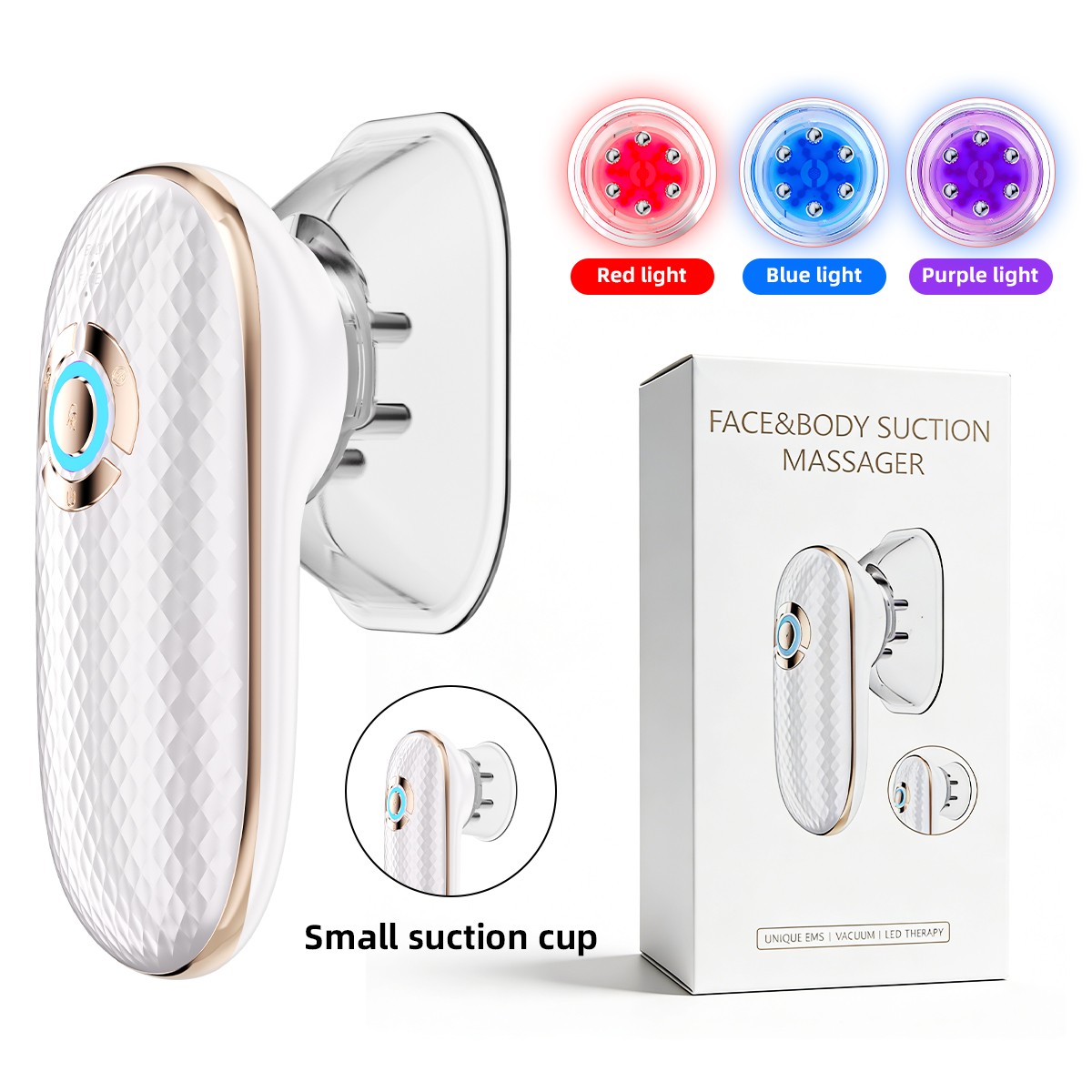 New Products Rechargeable EMS Negative Pressure Massager Electric Vacuum Cupping Massager Body Scraping for Home Use