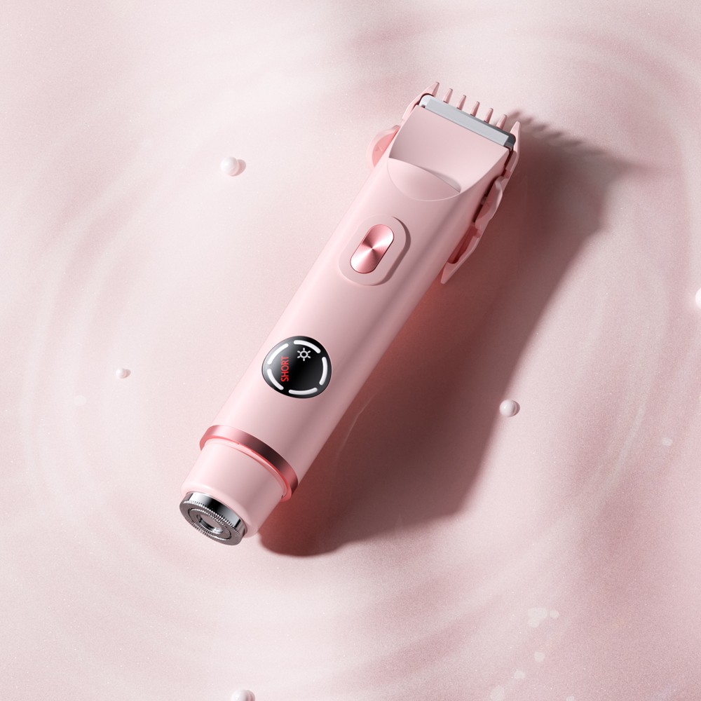 Portable Painless Epilator Device USB Home Use Electric Lady Hair Shaver with Dual Head Hair Trimmers & Clippers