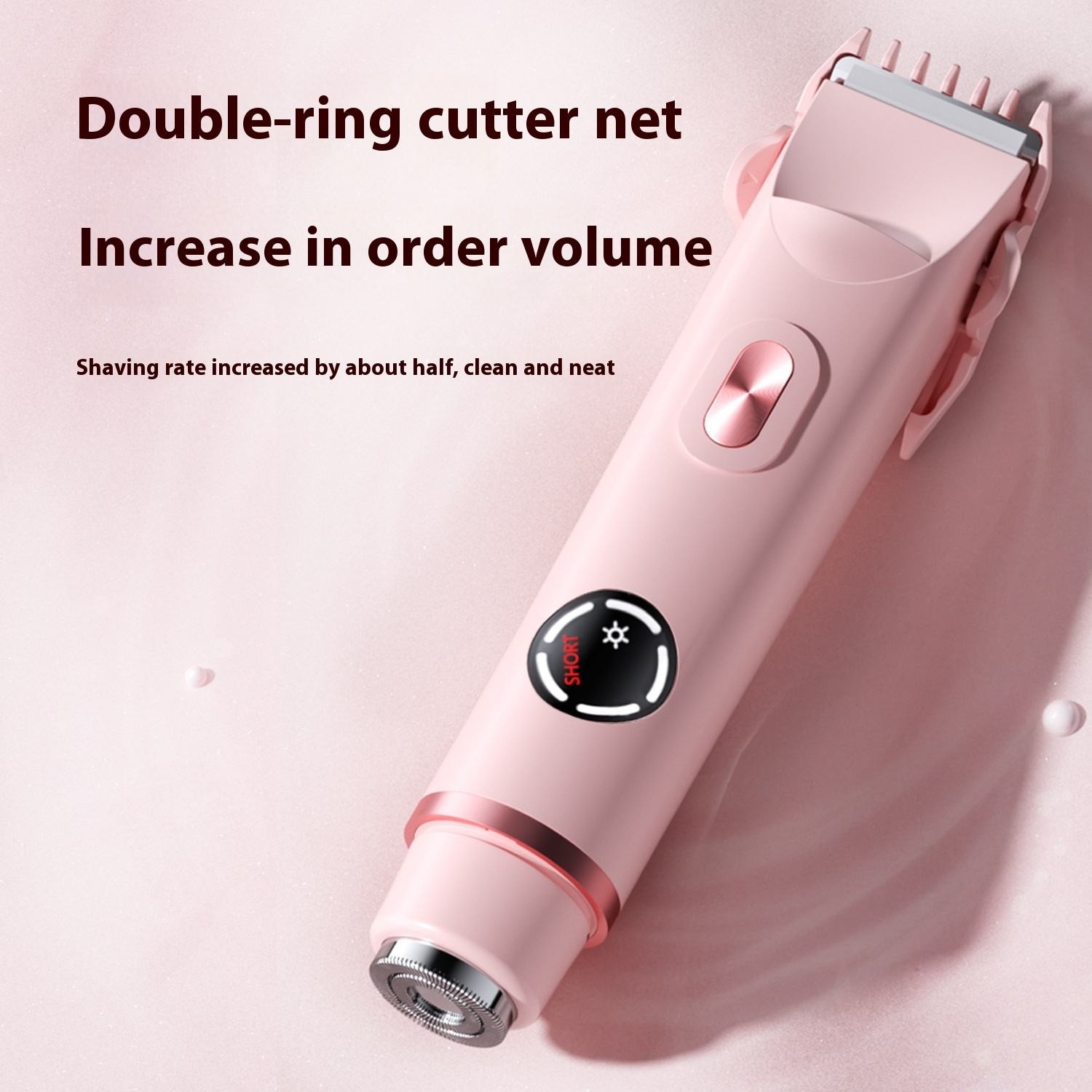 Portable Painless Epilator Device USB Home Use Electric Lady Hair Shaver with Dual Head Hair Trimmers & Clippers