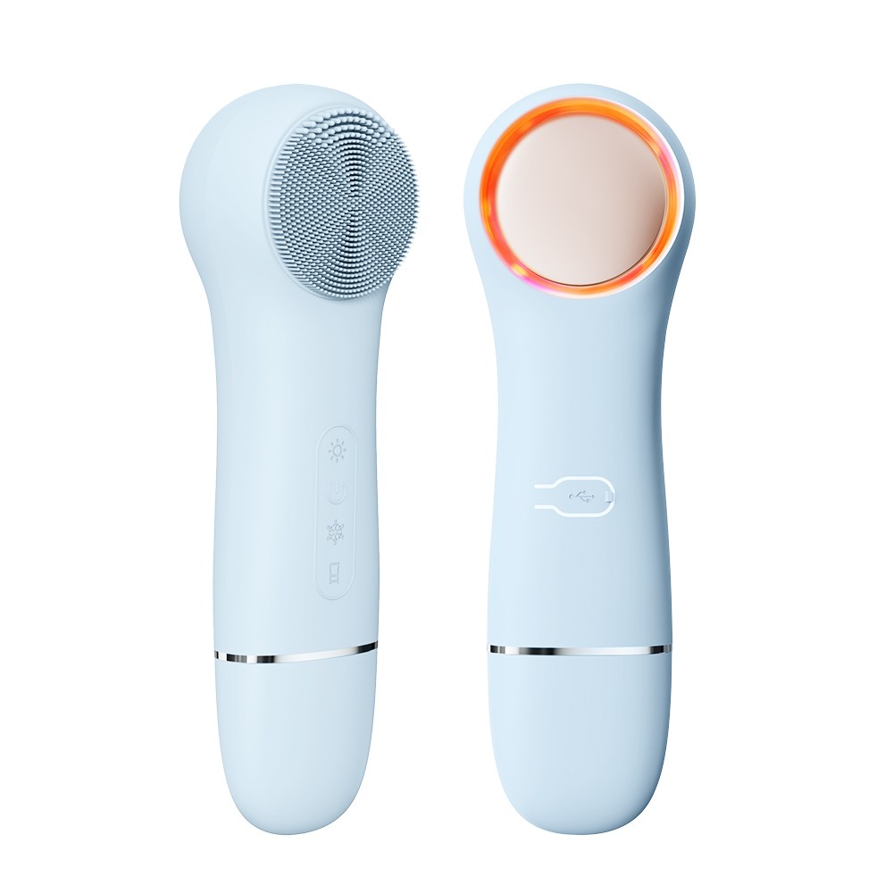 2026 Silicone Hand Held Waterproof Electric Vibrating Cleansing Brush Blackhead Remover Face Scrubber Pore Cleaner for Home Use