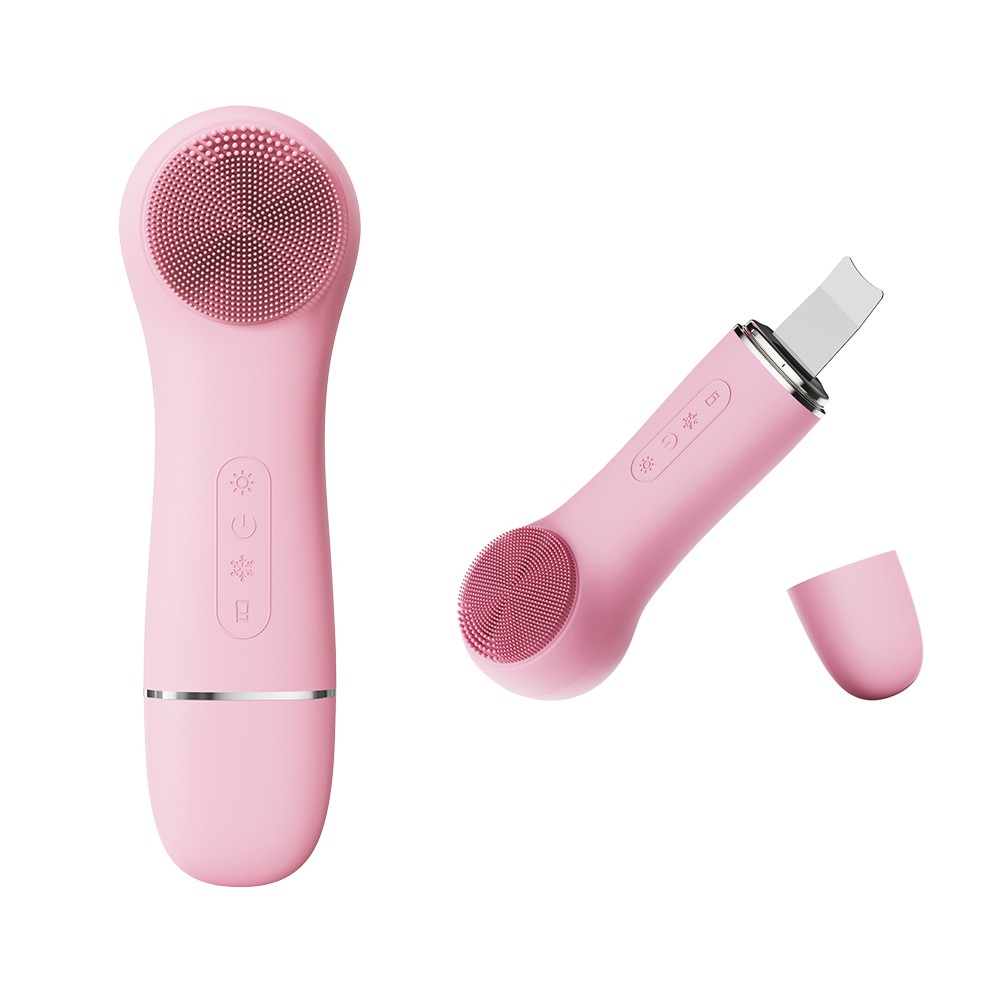 2026 Silicone Hand Held Waterproof Electric Vibrating Cleansing Brush Blackhead Remover Face Scrubber Pore Cleaner for Home Use