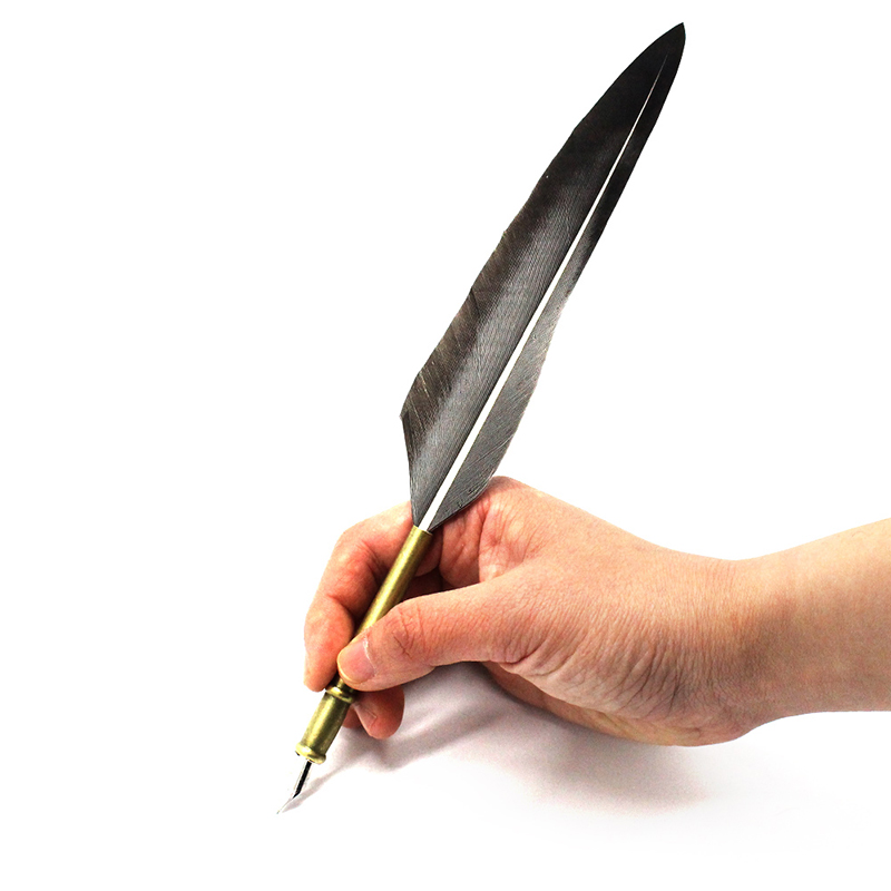 Feather Metal Dip Pen Set