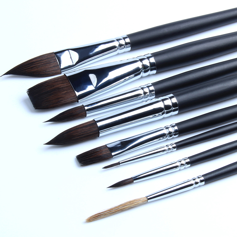 Sable Watercolor Paint Brush Set For Artists