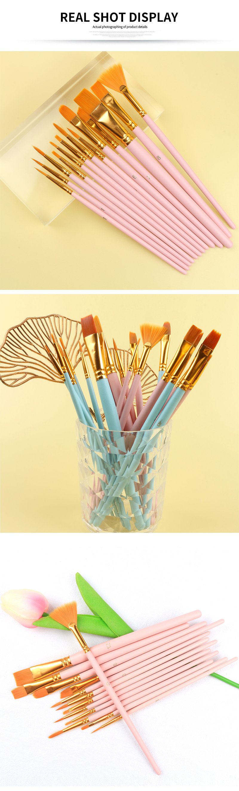 set of acrylic brushes