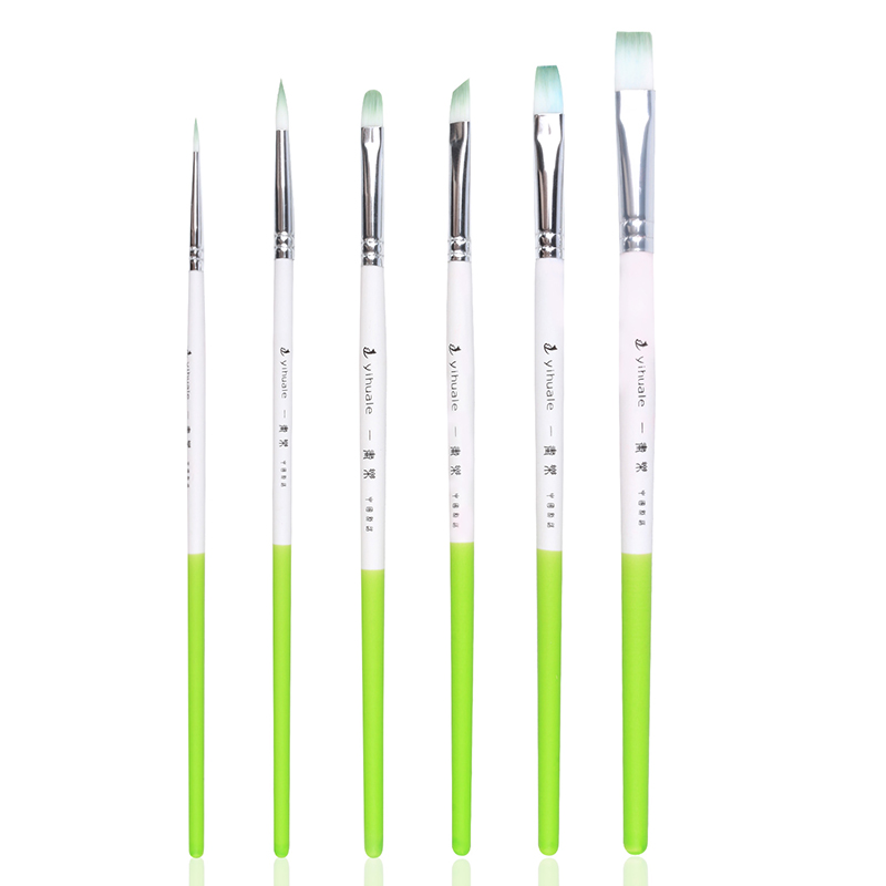 Conjunto de pincéis de tinta acrílica miniatura infantil