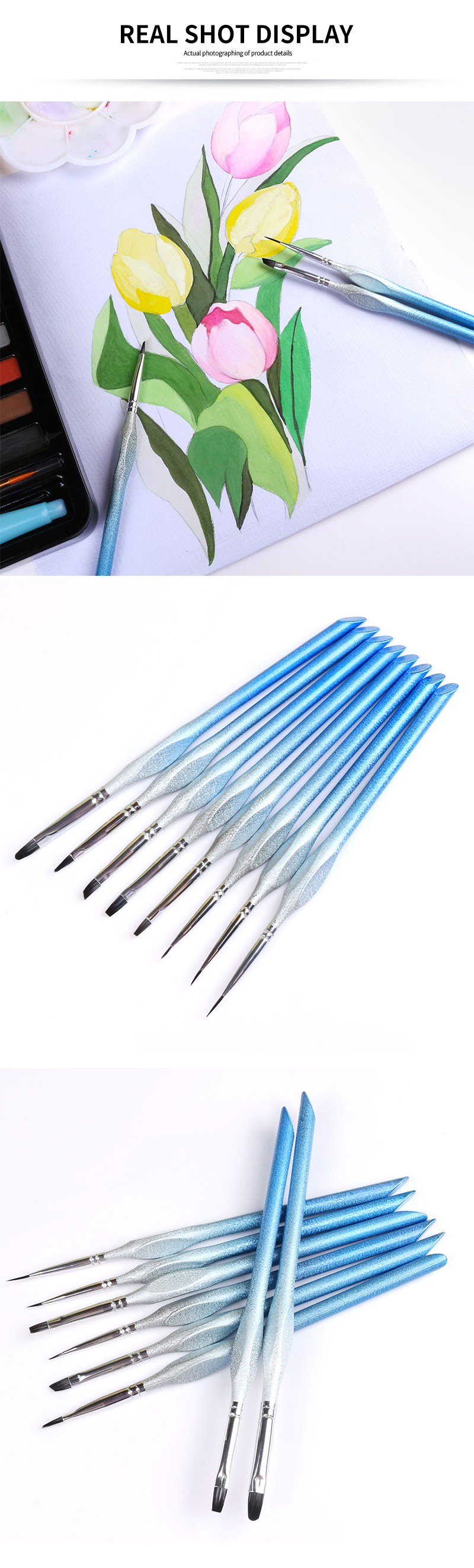 acrylic paint brushes