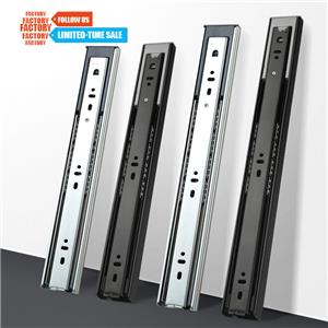 3 Extension Telescopic Runner Rails Drawer Slide