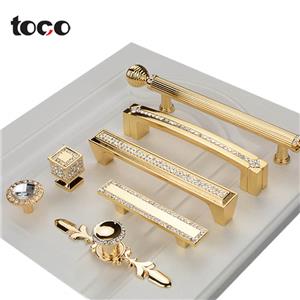 Crystal Cupboard Pull Aluminum Alloy Cabinet Handles