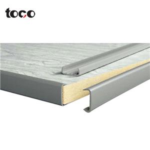 Wood Grain Pvc U Shape Profiles Plastic U Edging