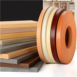 Cinta para muebles de madera maciza toco, bandas de borde de Pvc para gabinete de cocina de colores de 2mm