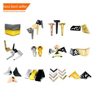 Glod Furniture Rose Gold Coffee Table Modern Iron Feet Table Legs