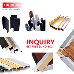 Aluminum T Molding Edging U Edge Banding Trim Strip hidden handles