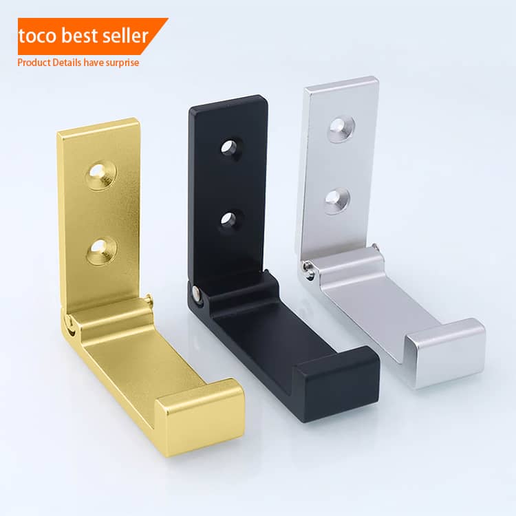 multipurpose decorative Wall Mounted guitar Hook foldable Hangers gold