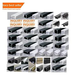 Perfil de aluminio redondo de barra de luz ancha de techo de canal plano