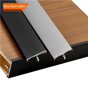 Acabamento de borda de perfil T de alumínio para móveis