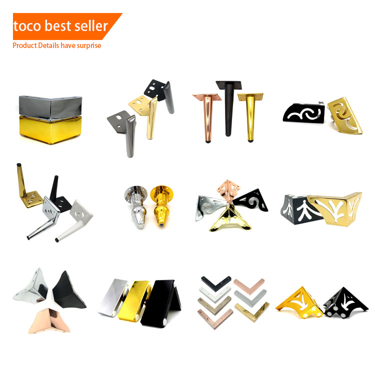 ग्लॉड फर्नीचर रोज गोल्ड कॉफी टेबल आधुनिक आयरन फीट टेबल लेग्स