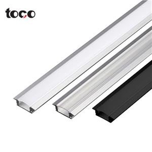 Metal Outdoor U Shape Round Slim Strip Lighting Recessed Led Lights Profiles Aluminium Housing Extrusion