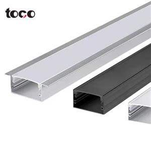 Black White Round Square High Quality Surface Mounted Trimless U Shape Recessed Led Aluminum Profile Lights