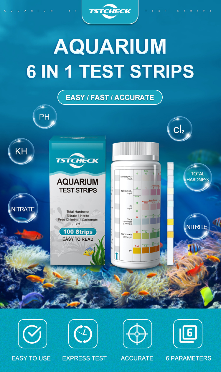 Aquarium fish pond test strips