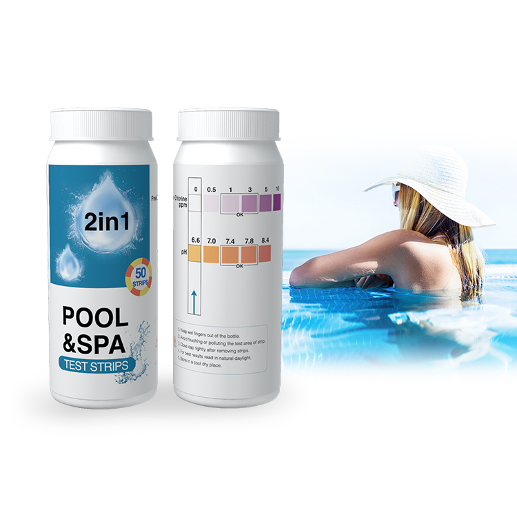 Outdoor Pool Spa Kit Water Test Strips 2 In 1