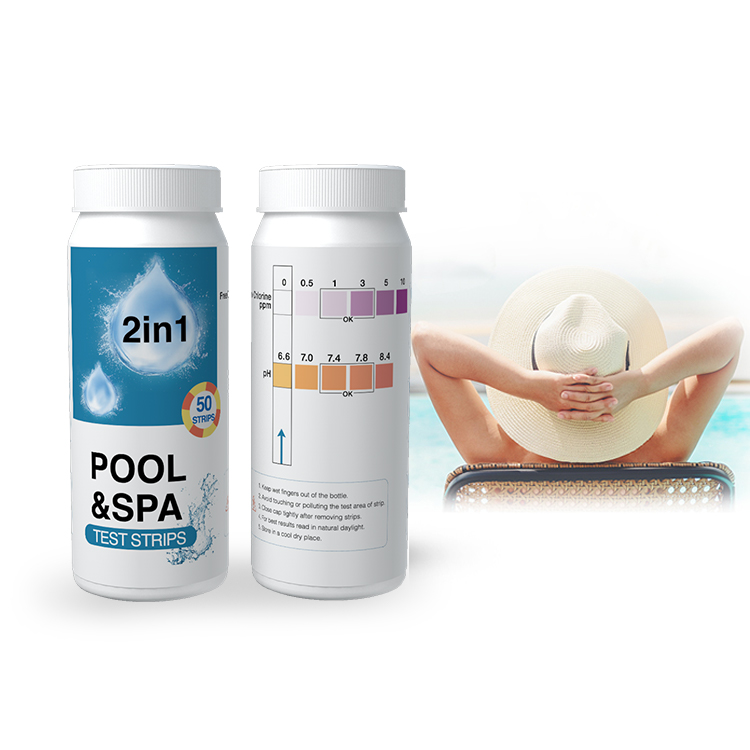 Outdoor Pool Spa Kit Water Test Strips 2 In 1