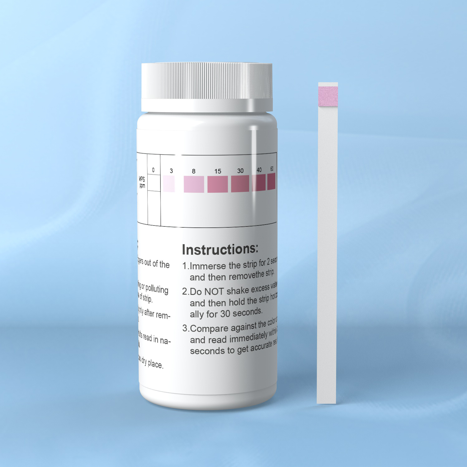 MPS Potassium Monopersulfate Test Strips For Pool And Spa