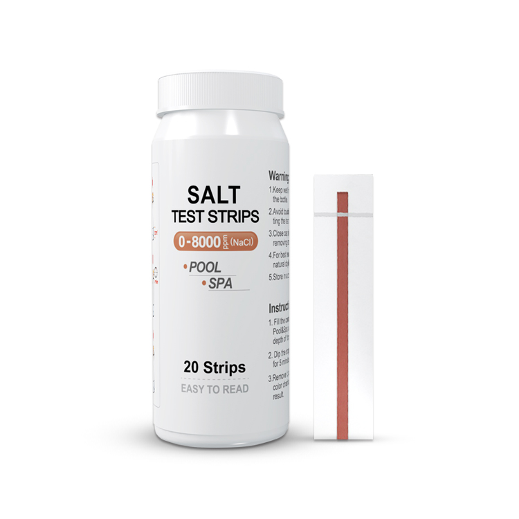 Salt Test Strips Sodium Chlorine NaCl Test In Pool