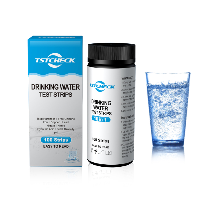 Drinking Water Ph Chlorine Test Strips 10 In 1