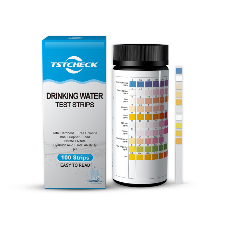 Drinking Water Ph Chlorine Test Strips 10 In 1