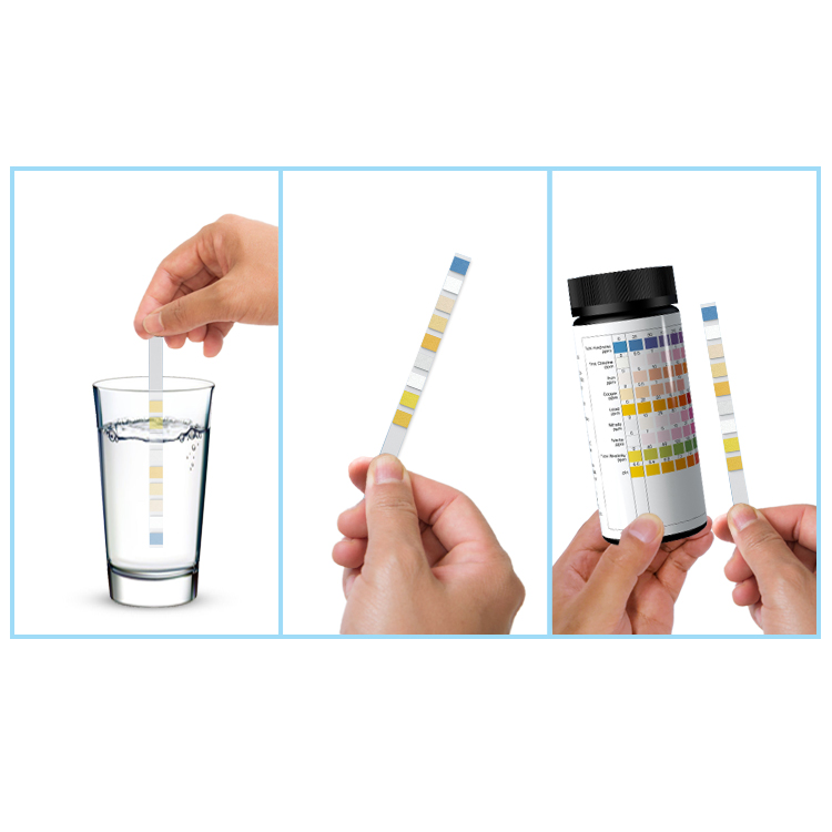 water free chlorine test strips