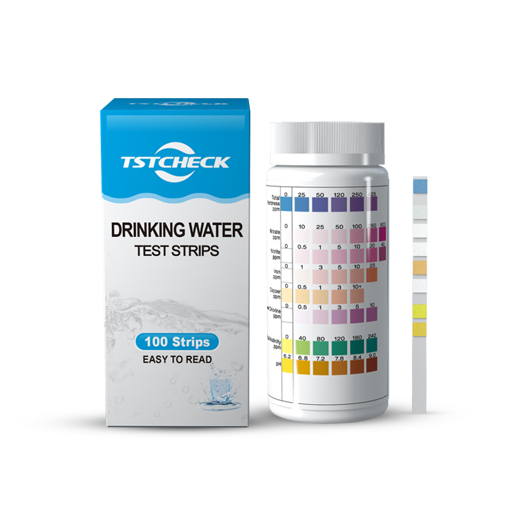 Drinking Water Heavy Metal Copper Iron Test Strips 8 In 1