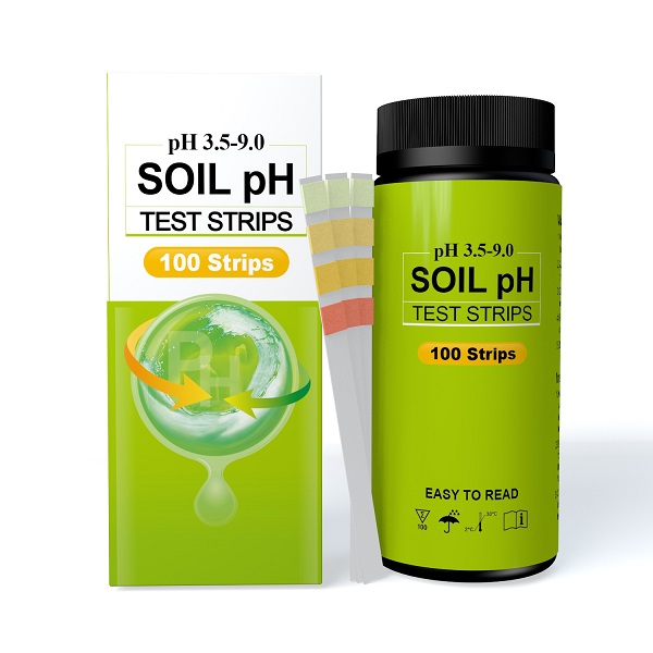 Easily detect soil pH with test strips