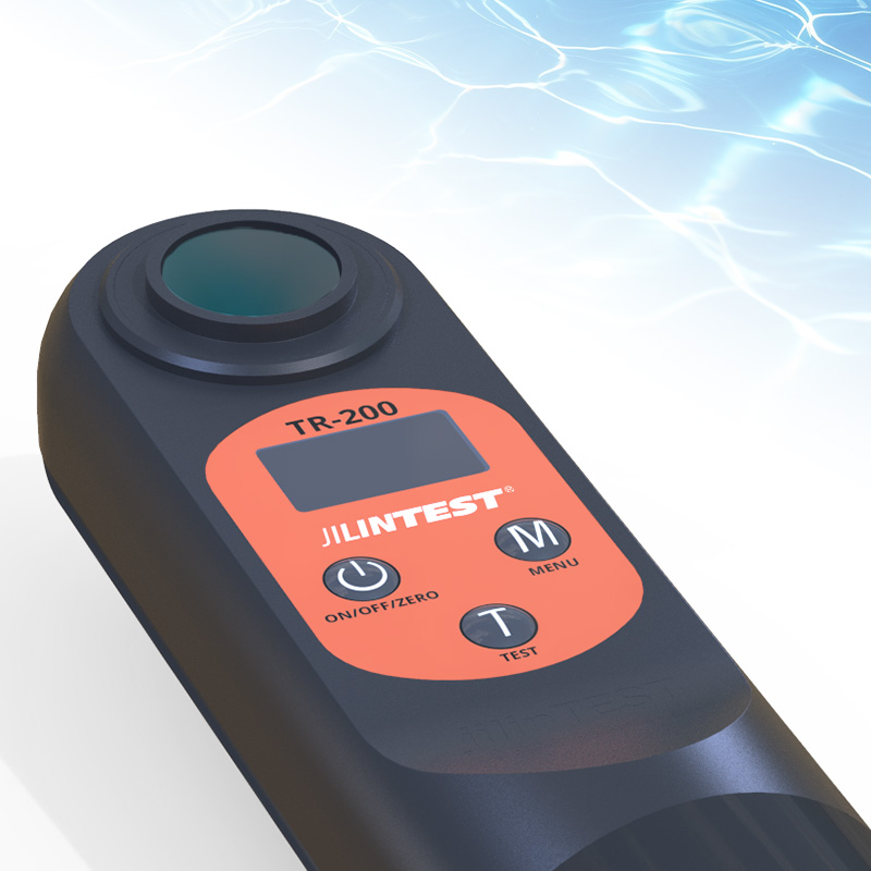 Kit de teste de água digital TR-200 com pilha AAA, analisador multiparâmetro para cloro residual, bromo, pH, alcalinidade e ácido cianúrico.