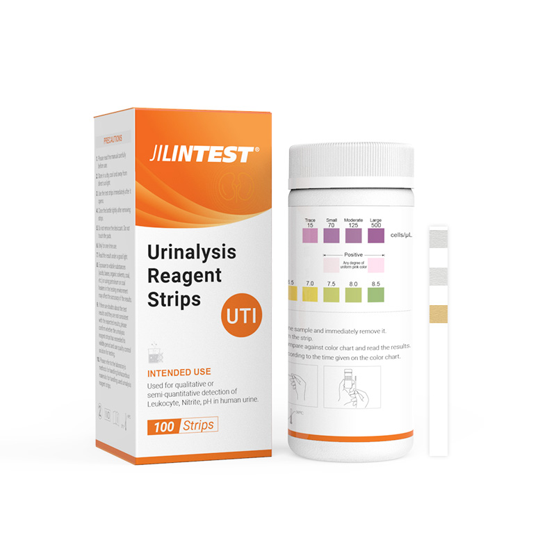 Tiras reagentes para teste de urina para infecção do trato urinário
