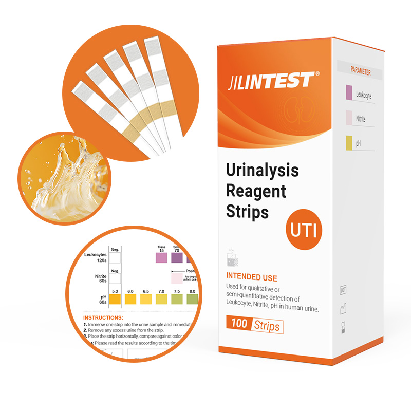 Tiras reagentes para teste de urina para infecção do trato urinário