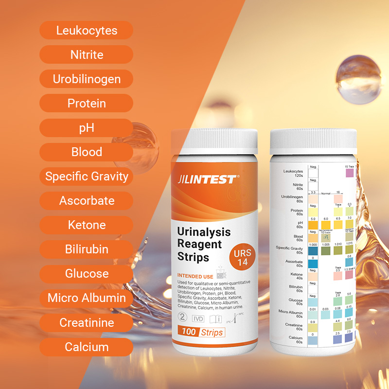 URS14 Urinanalyse-Reagenz-Teststreifen