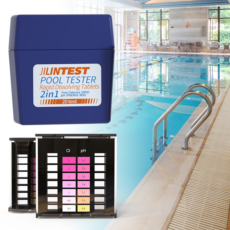 Compresse a rapida dissoluzione per piscina 2 in 1 DPD1 pH