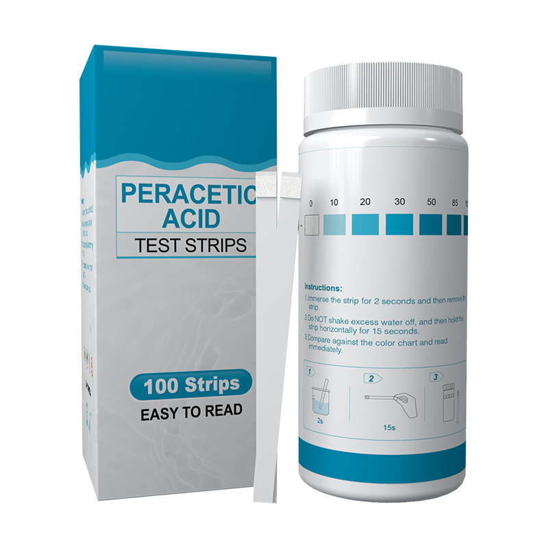 Peracetic Acid Test Strips, 0-160 ppm/0-2000 ppm