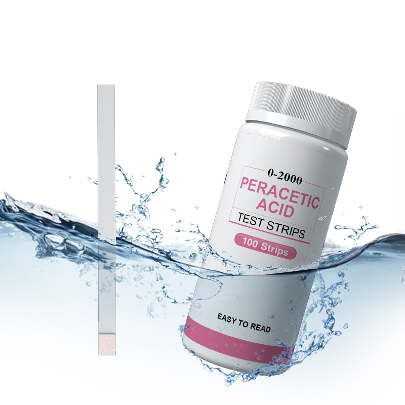 Peracetic Acid Test Strips, 0-160 ppm/0-2000 ppm