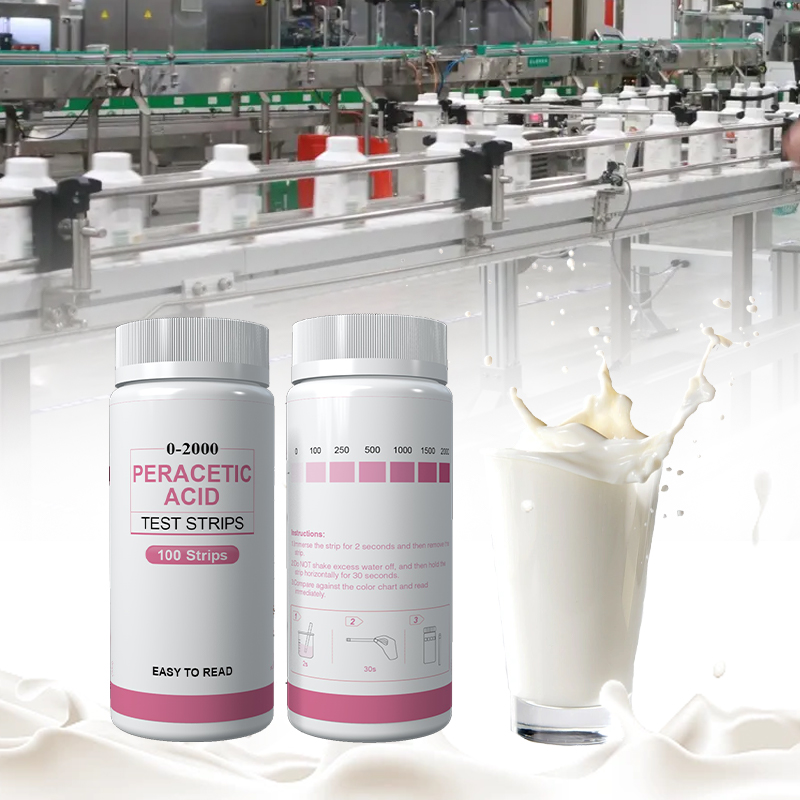 Peracetic Acid Test Strips, 0-160 ppm/0-2000 ppm