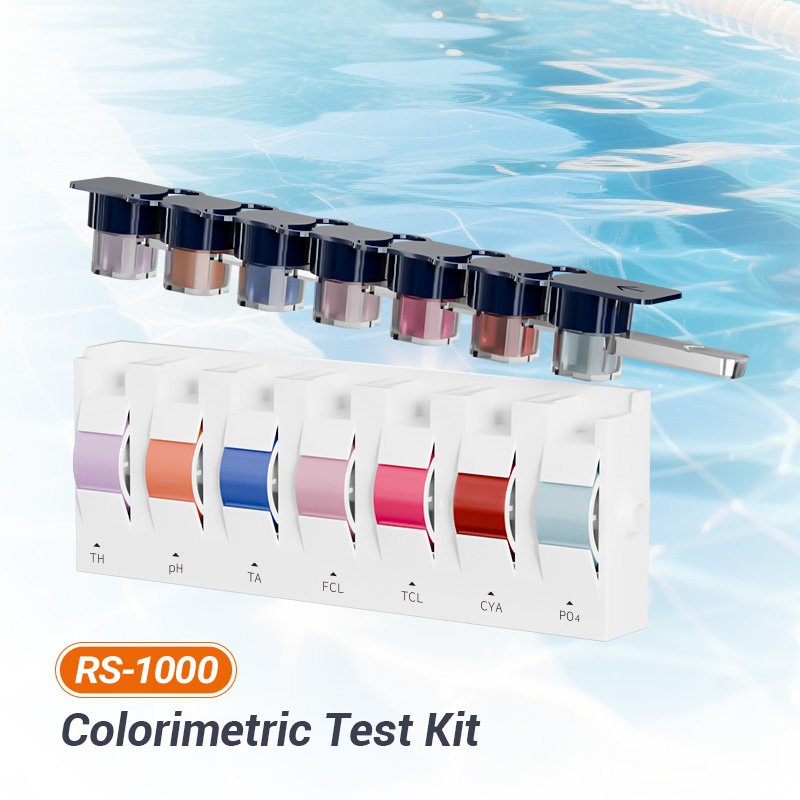 Kit de test colorimétrique rapide et précis pour la qualité de l'eau : analyseur multiparamètres (7 paramètres) pour piscines et spas.