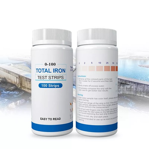 Testing of iron in water