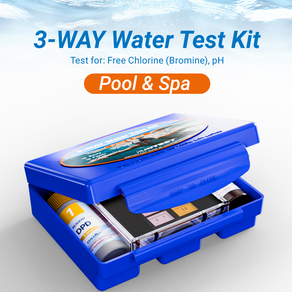 Keep Your Pool & Spa Crystal Clear with Our 3-Way Water Test Kit!