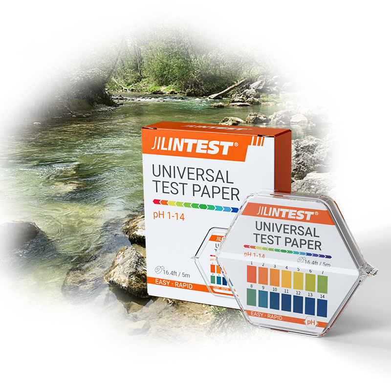 Factory Wholesale pH 1-14 Universal Test Paper Roll 5m Hexagonal Dispenser Rapid Strips for Lab Aquarium Pool Water pH Test OEM